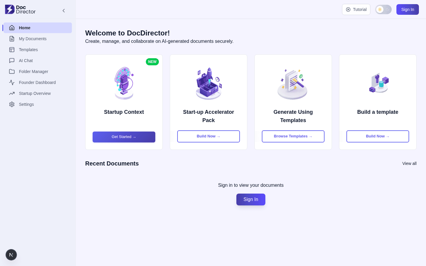 DocDirector — Founder Command Center